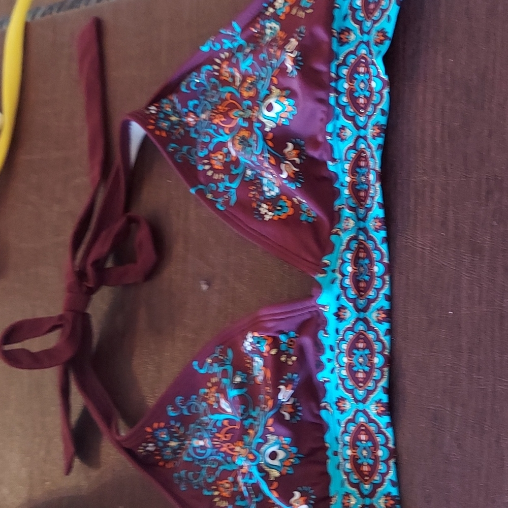 Sand and sun bikini top large